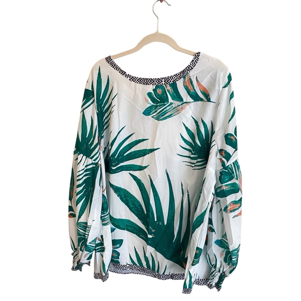 Palm Tree Long Sleeve Top - Picture 2 of 3